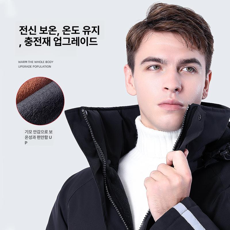 동계 점프수트 퀼팅 배달방한복 동절기 작업복 배달복 낚시 라이더 성인우주복 방풍 - 상세 이미지 4