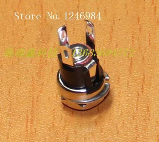 DC 전원 커넥터 소켓 패널 장착 내부 직경 라운드 시트 DS-026A 포트 Ruixin -100PCs SA 2.5mm