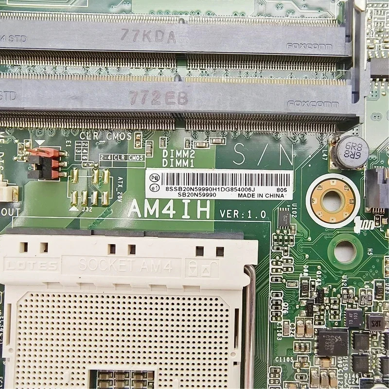 Lenovo호환 ThinkCentre M715Q 마더보드AM4IH 01LM607 AM4 DDR4 메인보드 완전 작동 리퍼