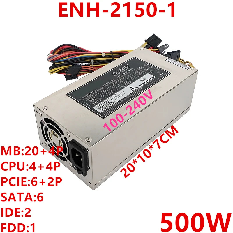 파워 서플라이 ENH-2150-1 2U 500W 오리지널 PSU 신