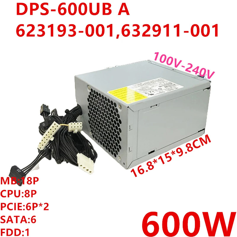 hp호환 Z420 600W 스위칭 전원공급장치 DPS-600UB A 623193-001 632911-001 623193-003 632911-003 PSU 신