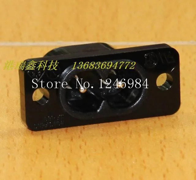 SAAC 콘센트 AC 전원 커넥터 소켓 검은 귀 시트 RF-180 잭 WINFOONG--100PCS