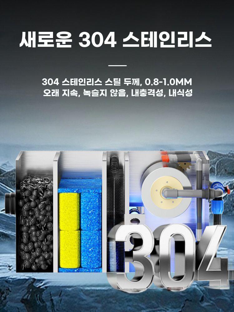 연못 정수기 여과기 스테인리스 물고기똥 필터 대형 순환 패키지 0-5톤 FC10000 - 상세 이미지 3