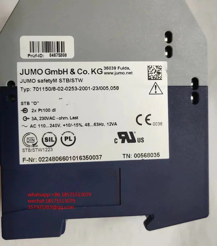 Jumo 00575661 온도조절기 701150/8-01-0253-2001-23/005058 신