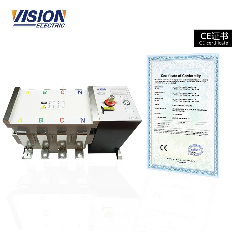 공장 공급 ATS 160A 100A -1000A 이발전기 4 P 극 발전기 전환 스위치
