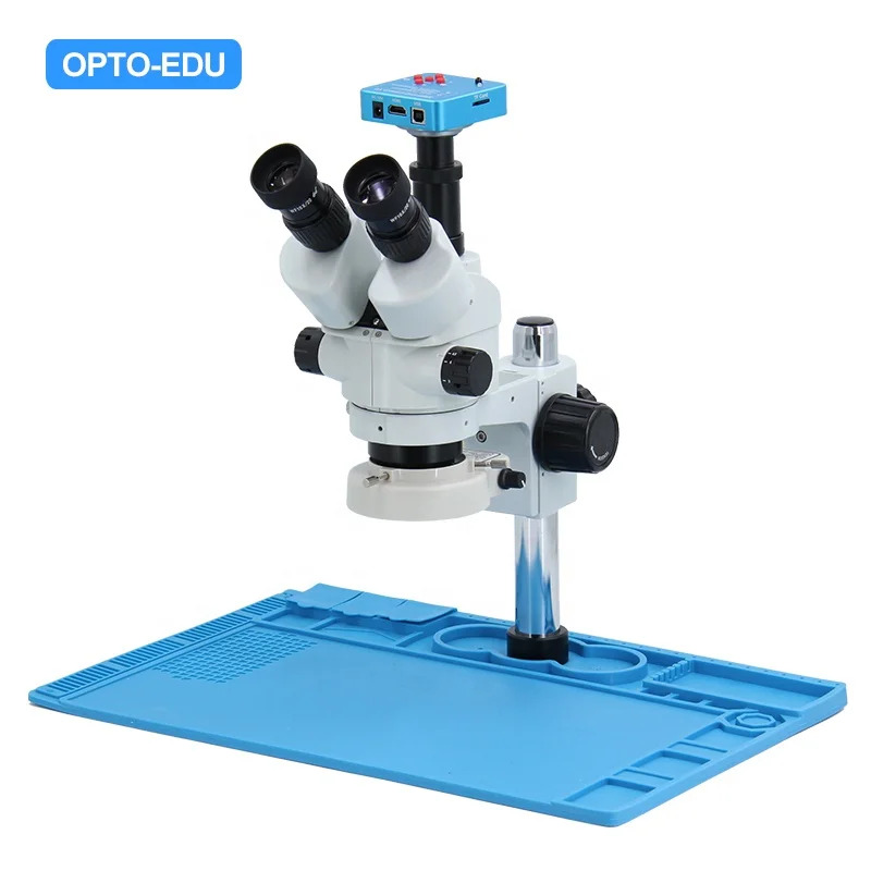 OPTO-EDU A23.1503 9 LCD 디지털 줌 스테레오 휴대 전화 수리 현미경