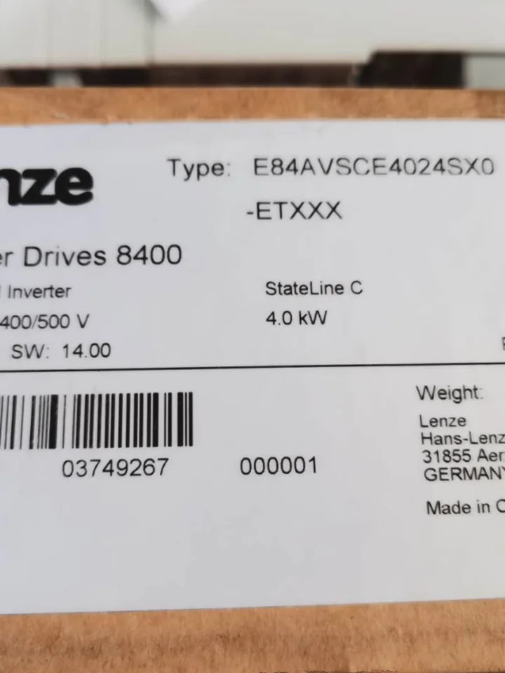 Lenze 인버터 오리지널 포장 E84SCE4024SX0-ETXXX E84SCE4024SX0
