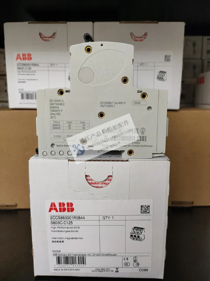 오리지널 ABB 회로차단기 S803C-B125/S803C-C125 신