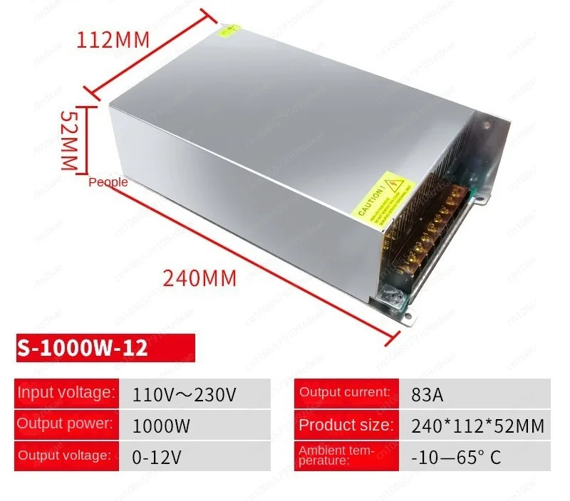 실내 조정 가능고전력 스위칭 전원공급장치 1000W-12V 24V 36V 48V DC 레귤레이터