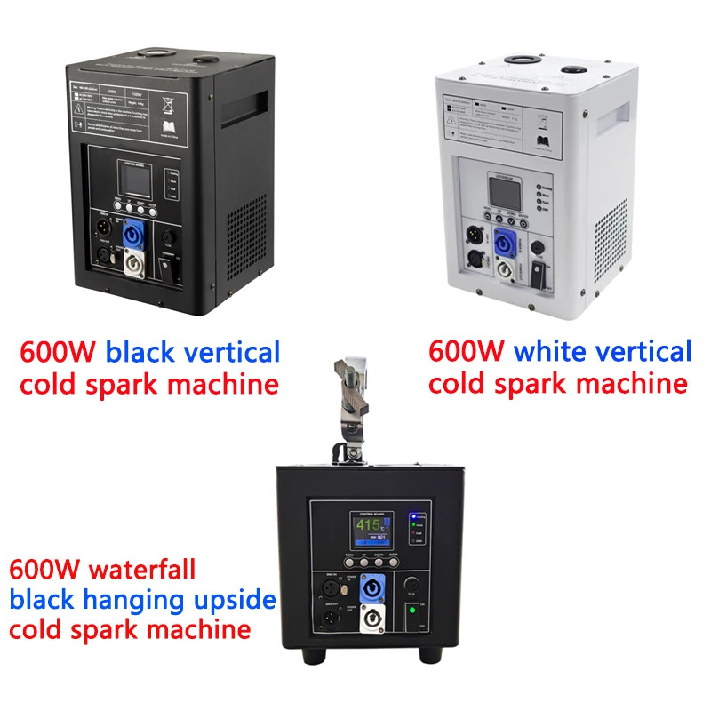 웨딩 파티 dmx 원격 제어 단계 불꽃 놀이 600W 콜드 스파크 분수 기계