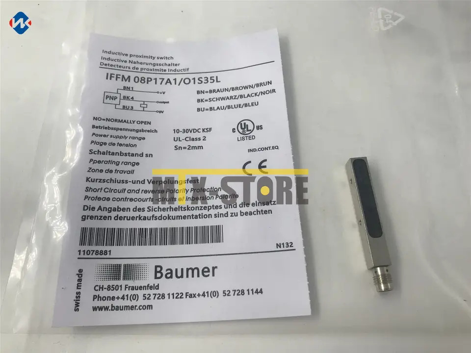 BAUMER IFFM 유도 센서 스위치 PLC 08P17A1/01S35L