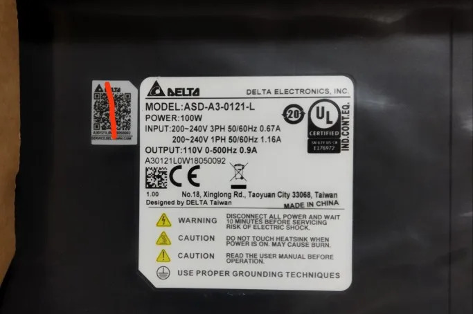 델타 서보 컨트롤러 ASD-A3-0121-L 신