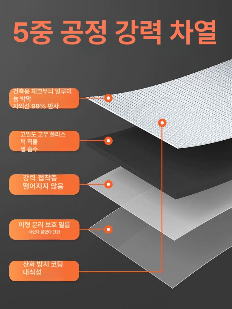 불연 접착식단열재 시트 난연 발포지 흡음재 은박 스폰지 열반사 방음재 보온 절연 - 상세 이미지 4