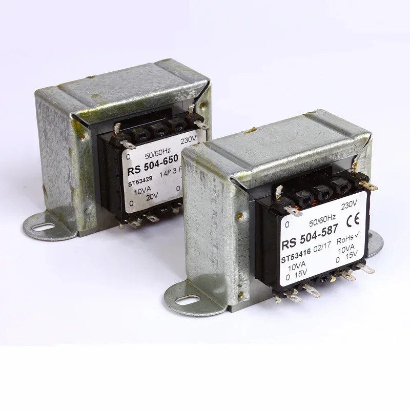 영국 RS EI 20W 듀얼 6.3V 9V 12V 15V 18V 20V 24V 변압기 20VA E 암소