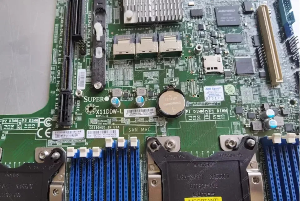 Supermicro 서버 마더보드 LGA-3647 DDR4 Xeon 확장 프로세서X11DDW-L
