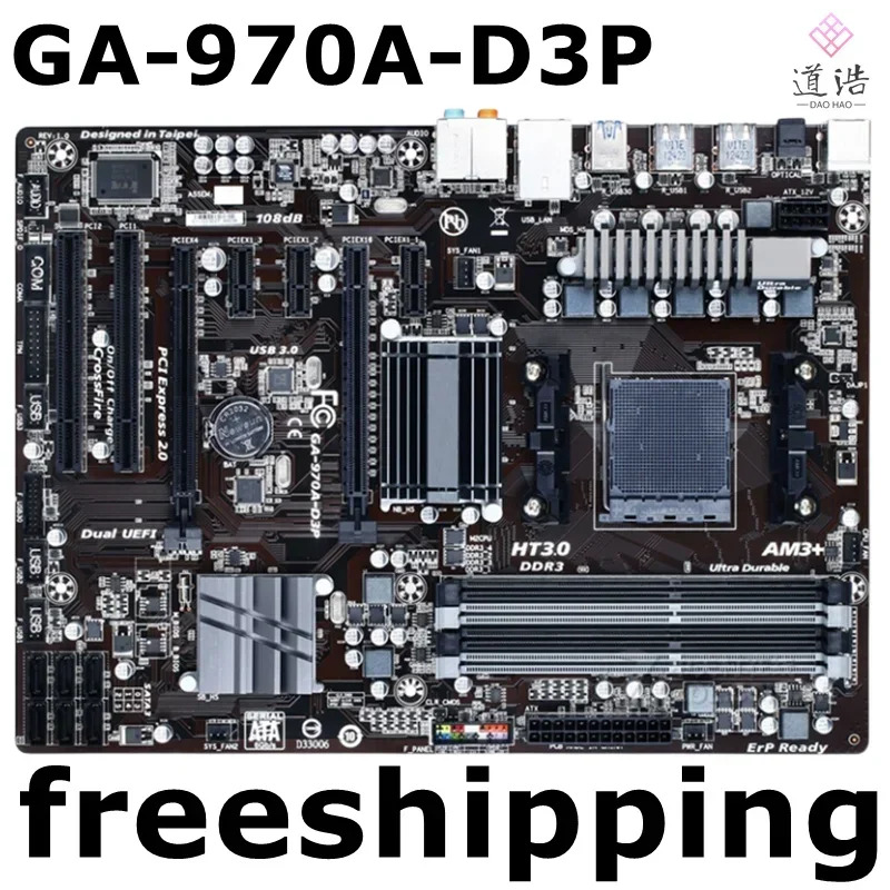 GA-970A-D3P 마더보드32GB PCI-E2.0 DDR3 970 메인보드 완전 작동 리퍼MA