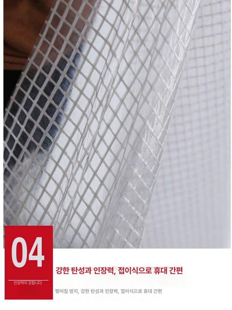 대형 타포린 방수포 반투명 캠핑 야외 차양 방수천막 - 상세 이미지 3