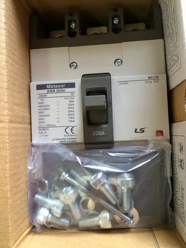 METASOL 회로차단기 고정 플매트 카펫 러그설치 ABN203C 125-250A 신