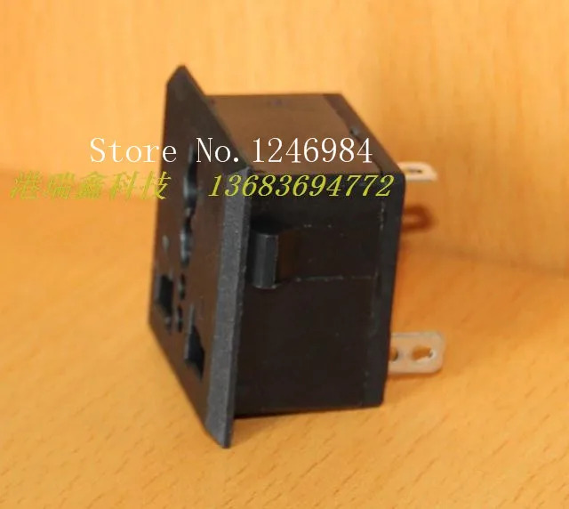 SA Hongda 범AC 콘센트 AC 전원 커넥터 소켓 패널 3 개 구멍 GB SS-801 -- 50