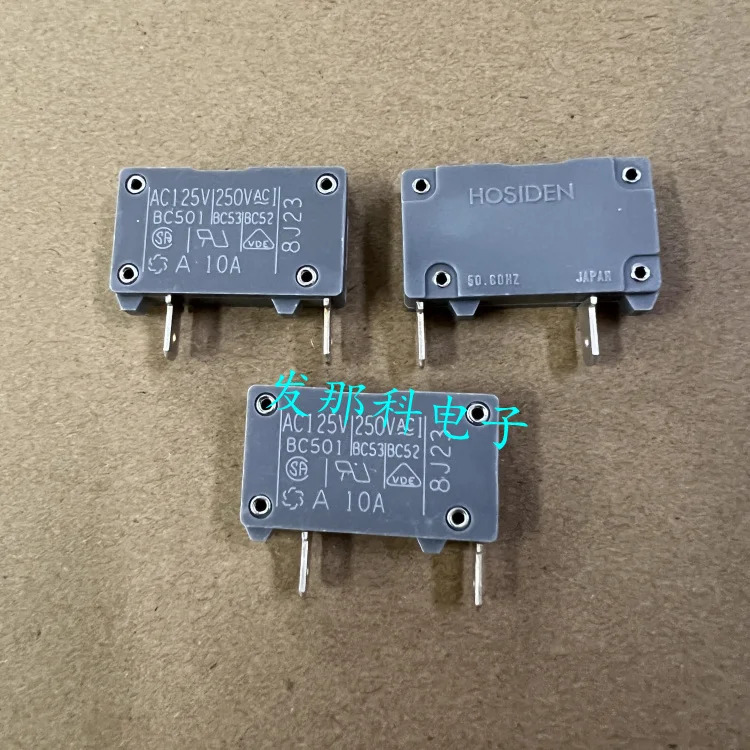 일본 Hosiden Bc501 Ac125v 20A 10A 풀 복합 전류 과부하 보호 누설 스위치-10PCS