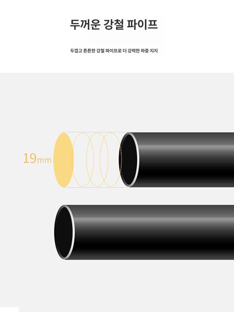 옷걸이행거 이동식스탠드 철제의류걸이대 롱코트 양복 가방 수납정리용품 - 상세 이미지 5