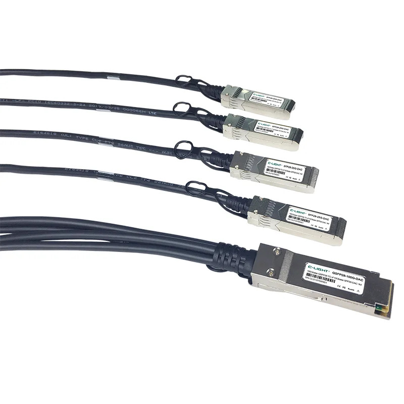 주니퍼 송수신기와 호환되는 C-Light 100G DAC