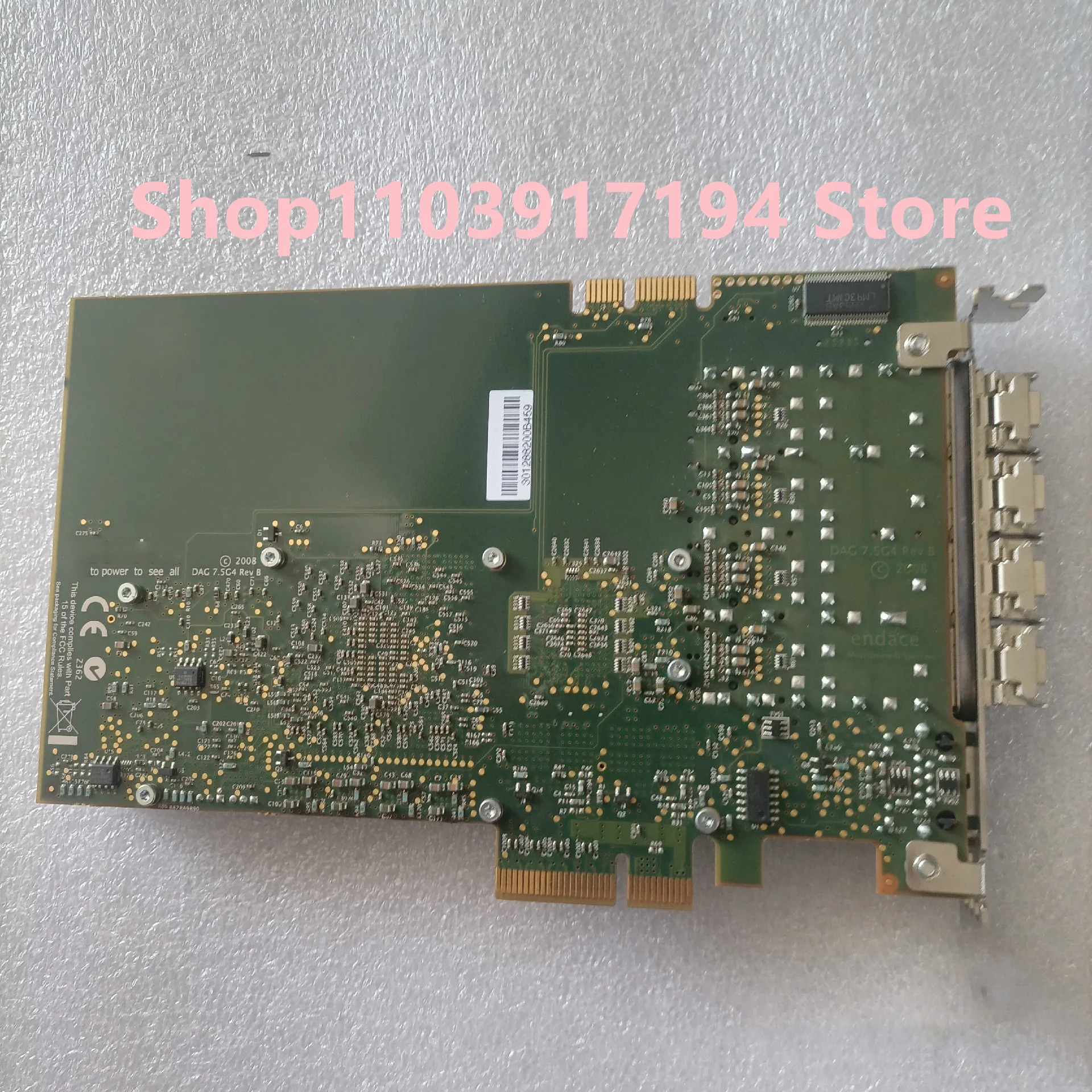 ENDACE DAG 7.5G4 Rev B 네트워크 감지 카드