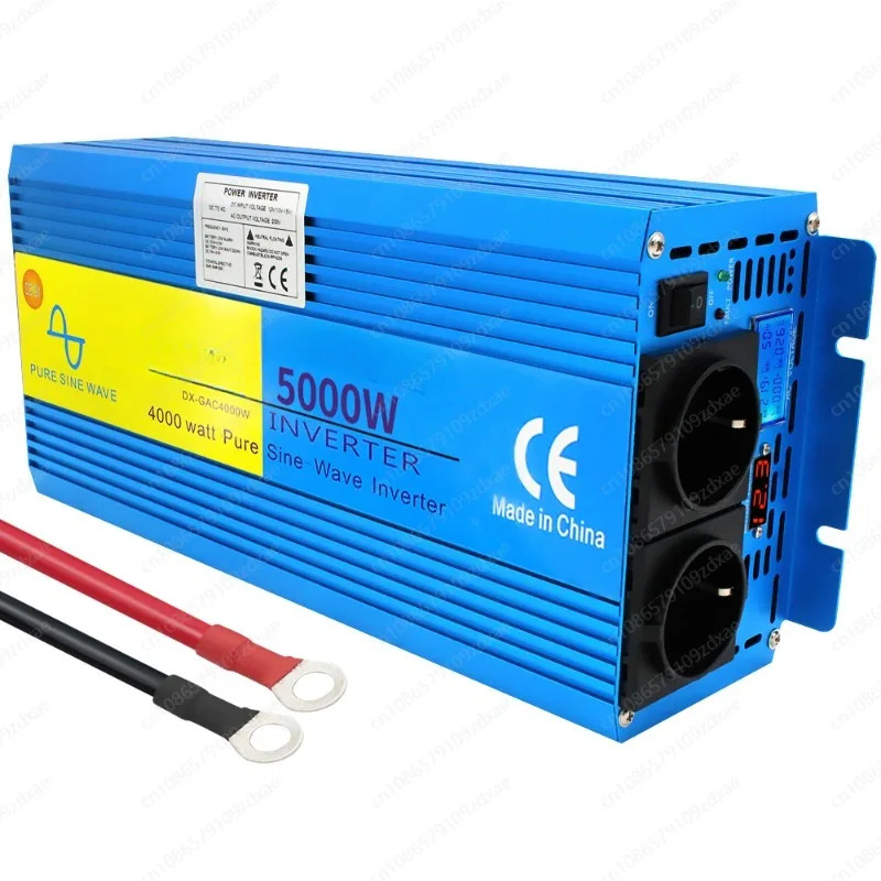 LED 디스플레이 인버터 순수 사인파 변압기 전압 변환기 12 220 전력 자동 DC 12V-AC 220V 2000W 3000W 4000W