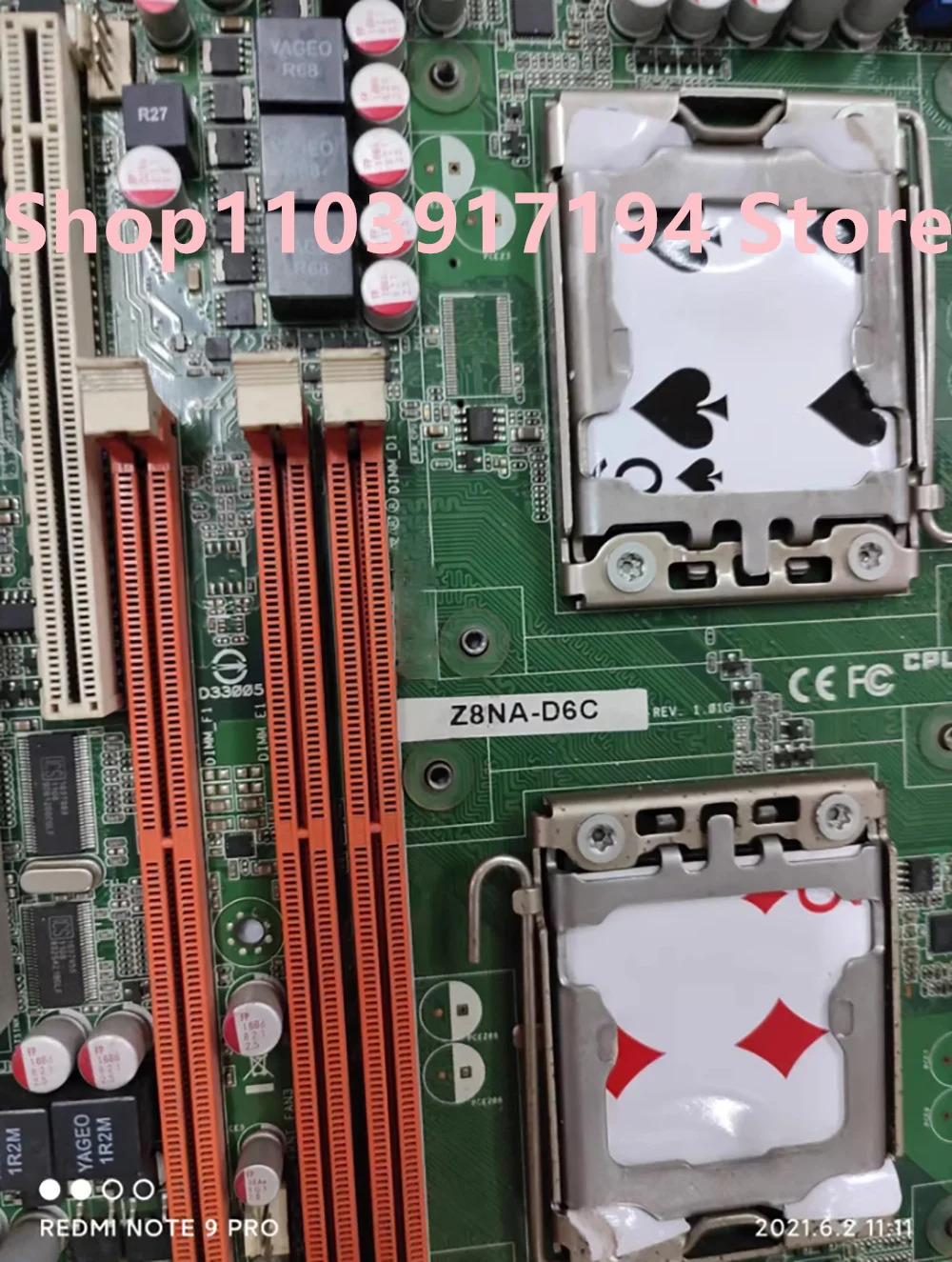 ASUS호환 Z8NA-D6C 양방향 서버 마더보드 1366 핀