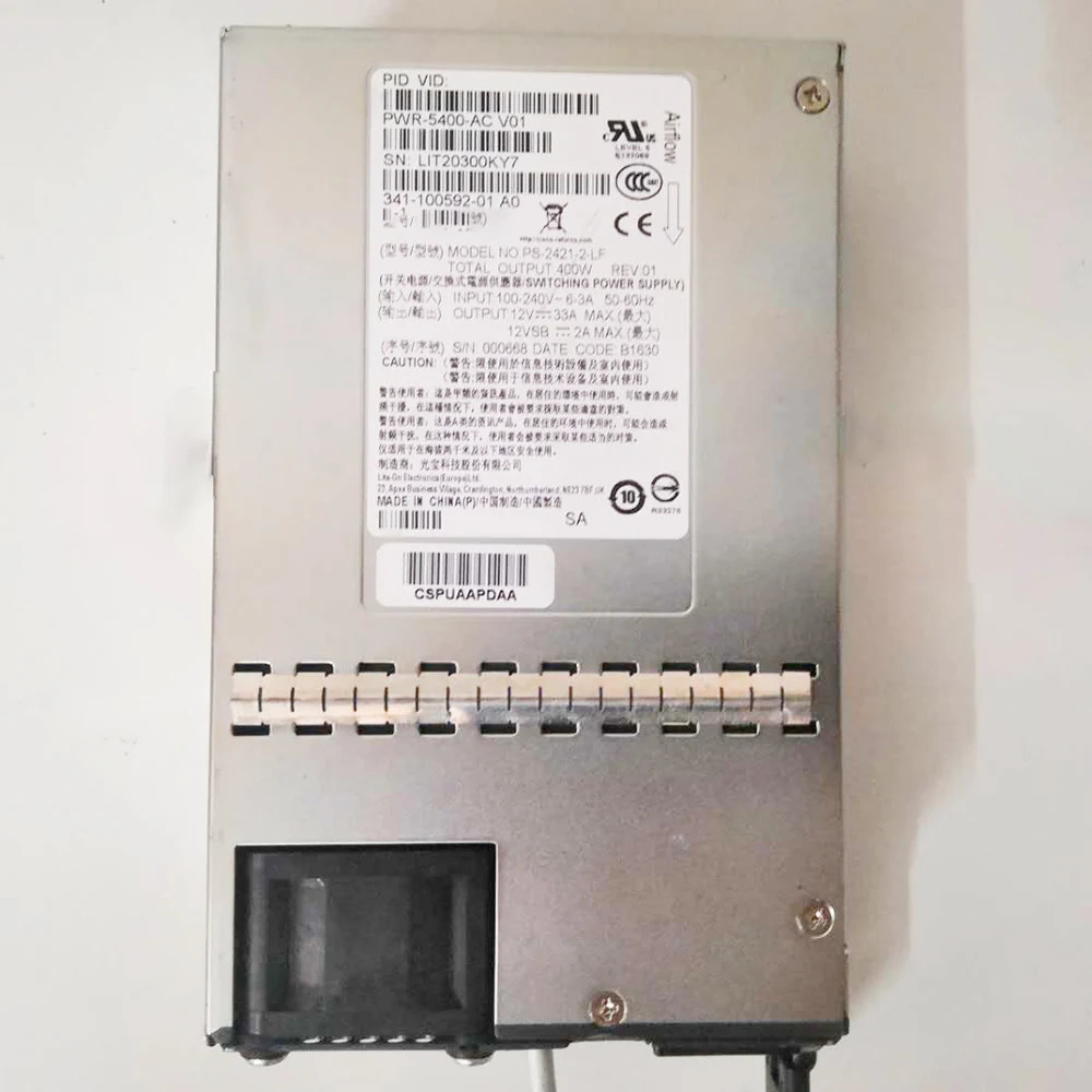 CISCO 전원공급장치 341-PWR-5400-AC 100592 -02 400W 완전히 리퍼