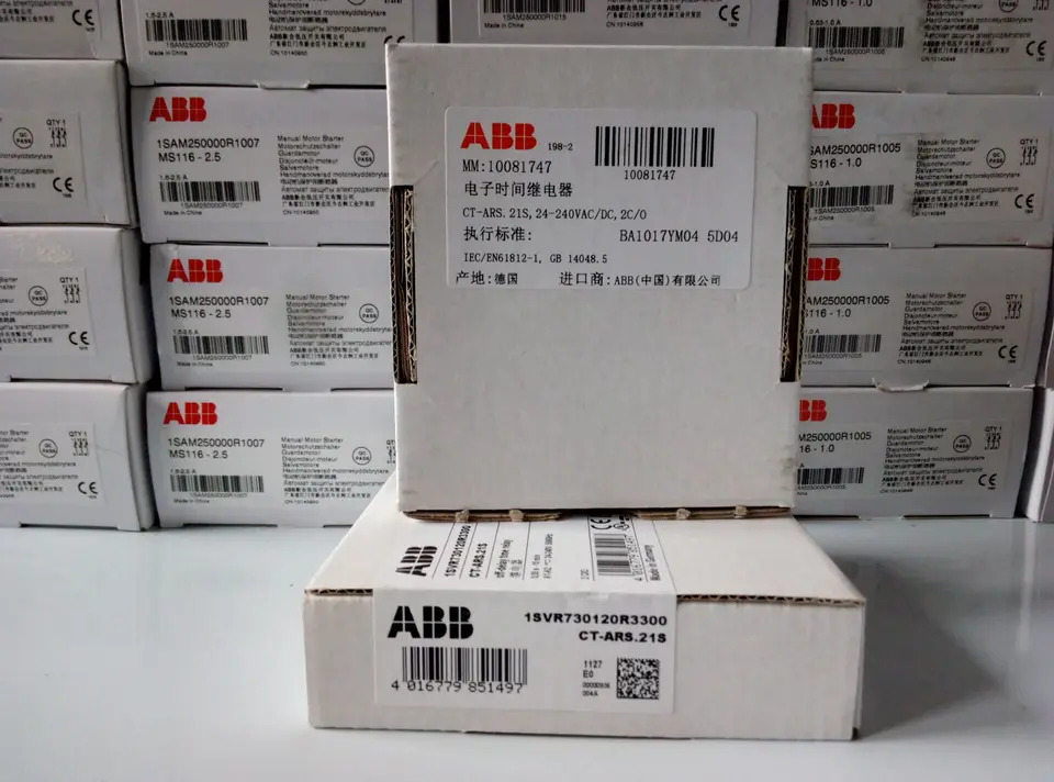 오리지널 ABB 타임 릴레이 CT-ARS.21S 24-240VAC/DC 0.05S-300H 신