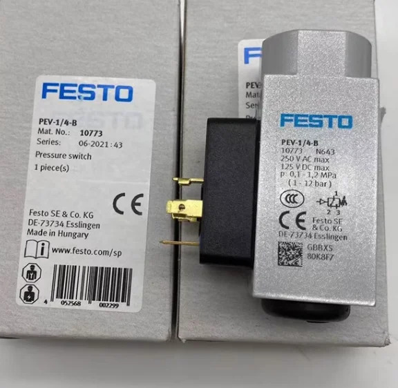 오리지널 FESTO 압력 스위치 175250-PEV-1 4-B-OD 161760-PEV-1 4-SC-OD 신