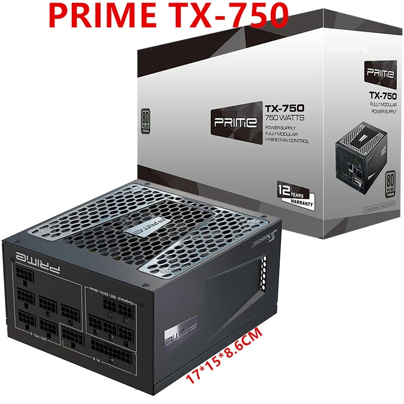 Seasonic 80plus 티타늄 저소음 PSU 전원공급장치 프라임 TX-650 TX-750 TX-850 650W 750W 850W 신