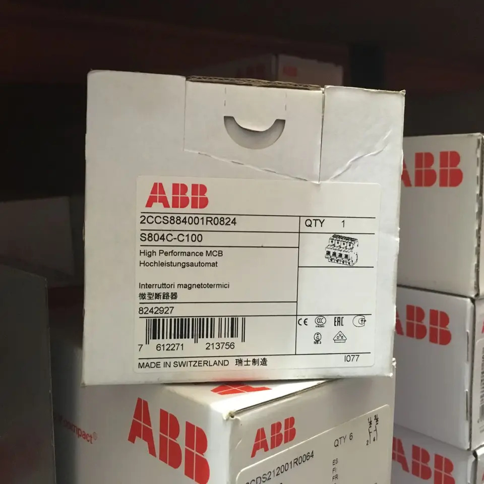 오리지널 ABB 회로차단기 S804C-B100/S804C-B100 신