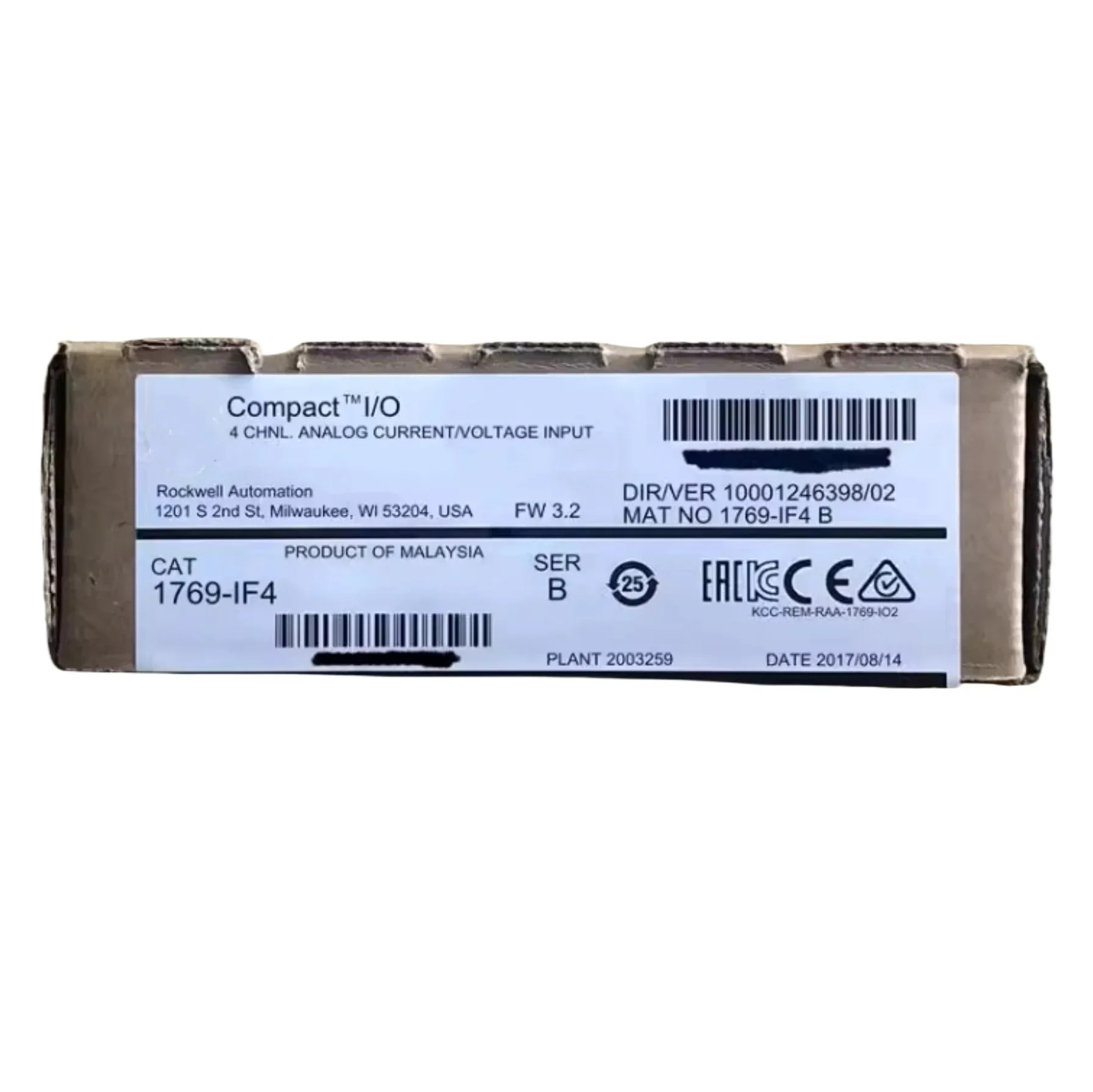 원본 1769-IF4 PLC 모듈.