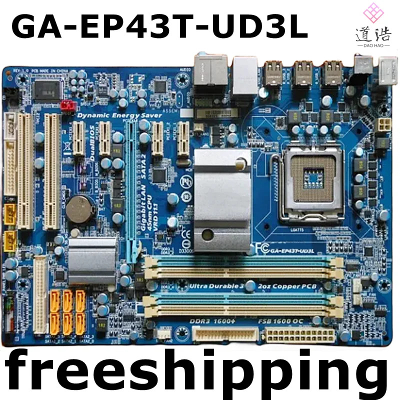 GA-EP43T-UD3L 마더보드리퍼 완료 메인보드 16GB LGA 775 DDR3 P43
