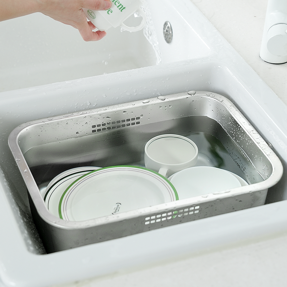 로긴 스텐 설거지통 대용량 캠핑 싱크대 설겆이통 7.5L - 상세 이미지 3