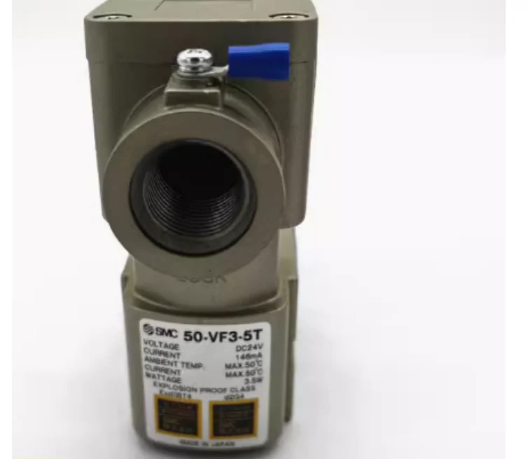 오리지널 SMC 솔레노이드 밸브 단일 코일 50-VFT DC24V 50-VF3-4T AC220V 신