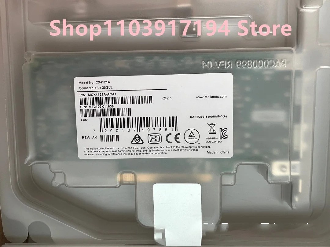 Mellanox MCX4121A-ACAT 네트워크 카드 CX4121A