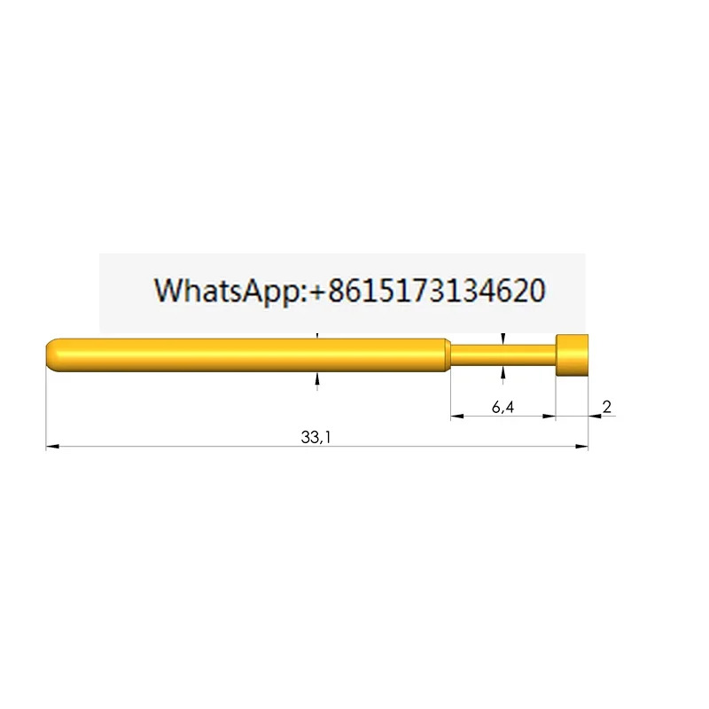 독일 INGUN 영국 스틸 프로브 GKS-003 303 254A2000 오목 골무 2.0mm 100 개