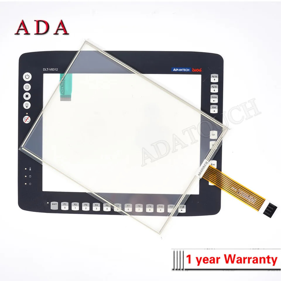 ADVANTECH DLT-V8312 터치 스크린 패널 유리 디지타이저 DLOG 멤브레키패드 포함
