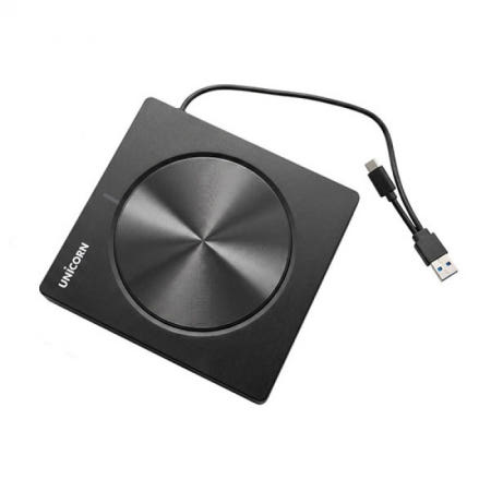 유니콘 5 in 1멀티 USB A+C타입 외장 CD/DVD RW USB허브 카드리더기 내장 CD-500R