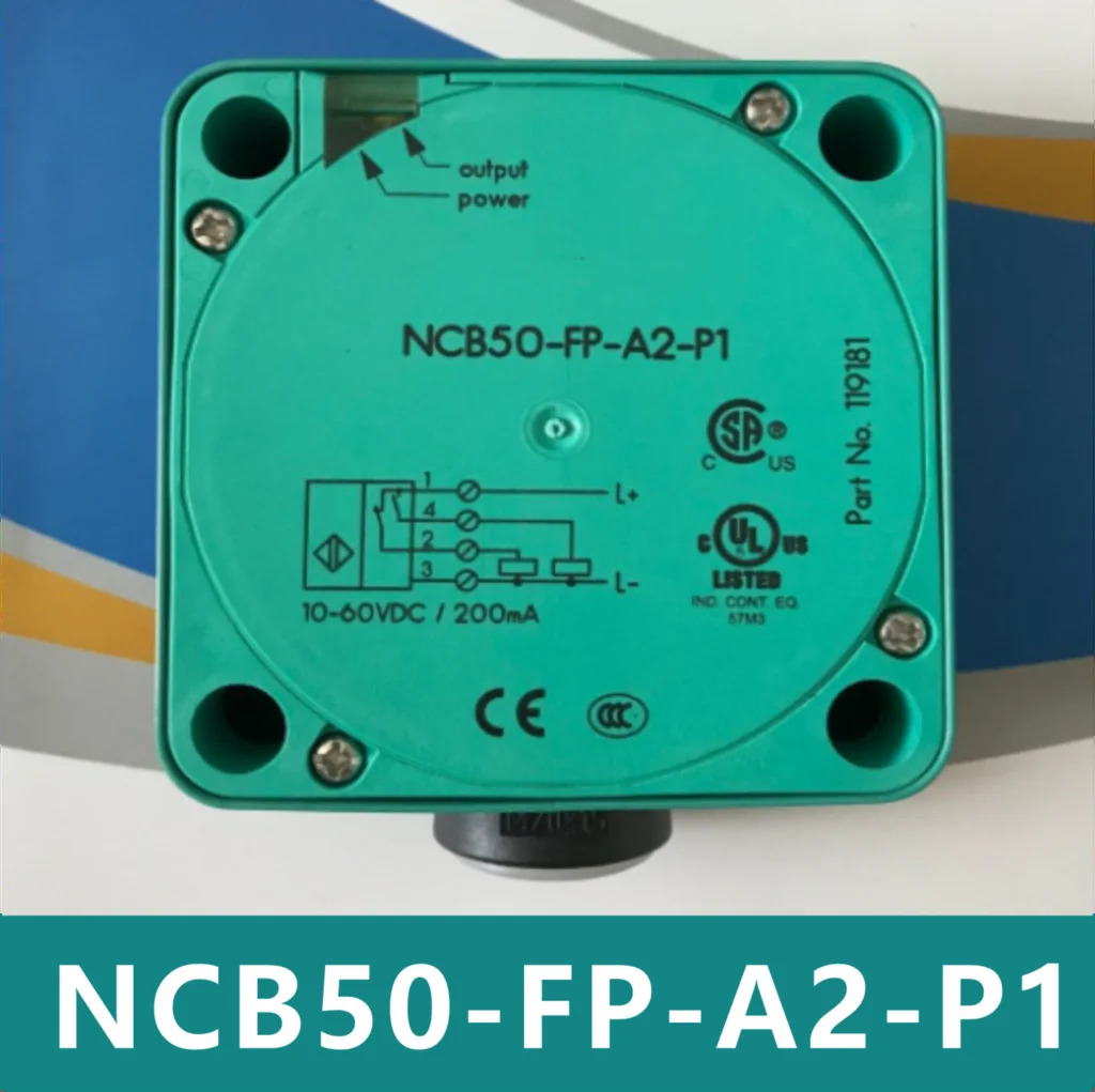 NCB50-FP-A2-P1 오리지널 유도형 스위치 센서.