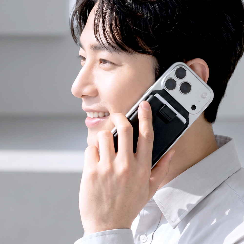 스플리 벨린5 갤럭시 아이폰 맥세이프 5장수납 스탠드 가죽 카드지갑 케이스 거치대 이미지 7