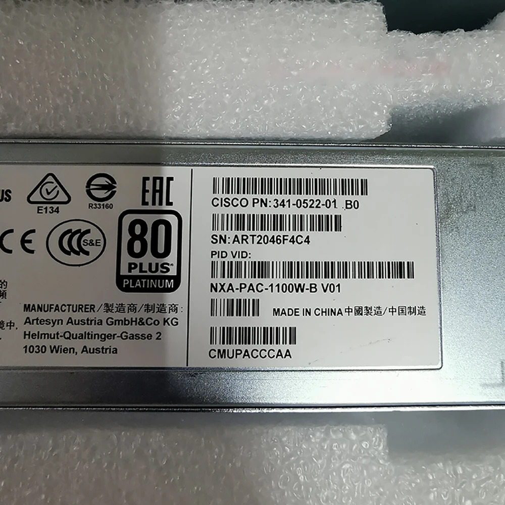 CISCO N6K-C6001 스위치 전원공급장치341-0522-01 NXA-PAC-1100W-B