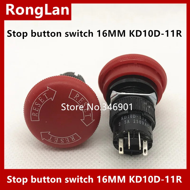 SA 전스위치 비상 정지 스위치 16mm KD10D-11R KD10D-22R Sanmencia Jie Zheng-20 개