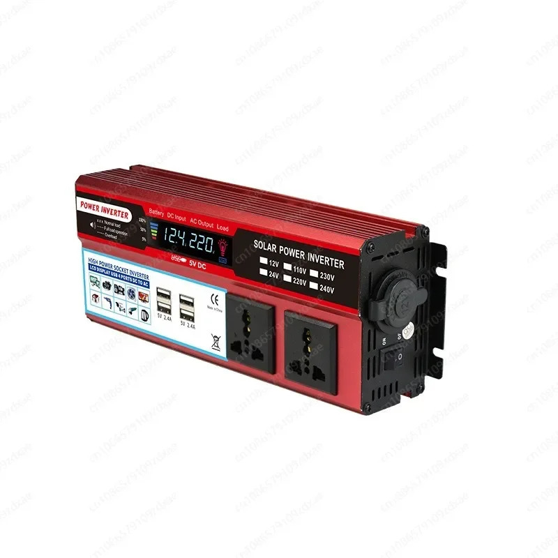 크로스보더2000W 인버터 자동차 DC 전력 컨버터 4USB 고속 충전