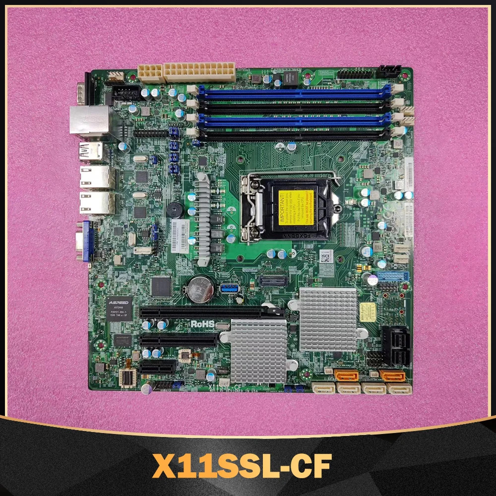 Supermicro X11SSL-CF 서버 마더보드 v6/v5 대/대 코어 i3 시리즈 LGA1151 E3-1200 DDR4