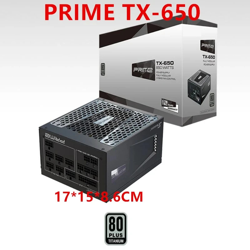Seasonic 80plus 티타늄 저소음 PSU 전원공급장치 프라임 TX-650 TX-750 TX-850 650W 750W 850W 신