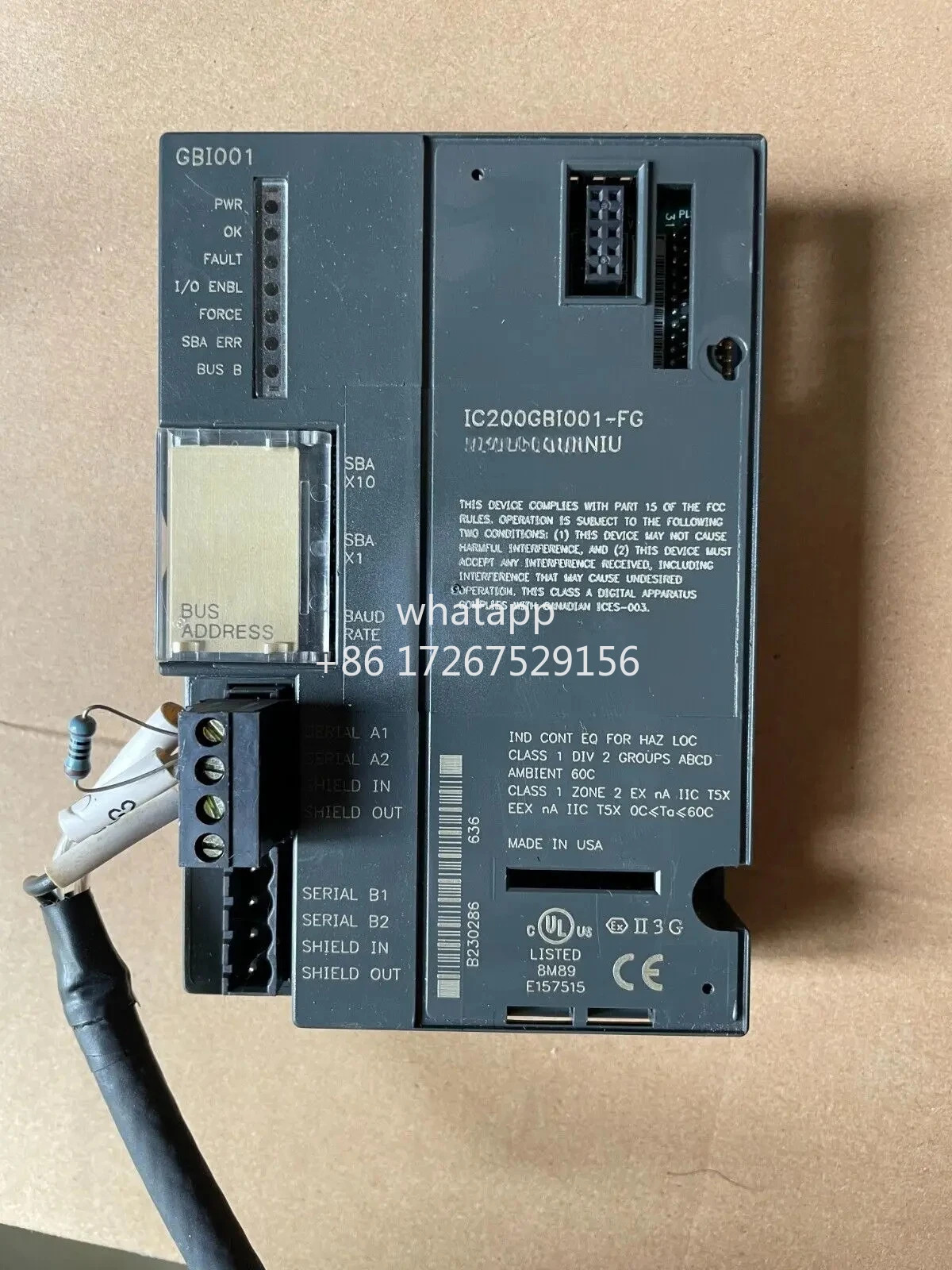 GE IC200GBI001 천재 모듈